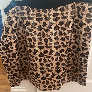 Banana Republic Sequin Leopard Skirt